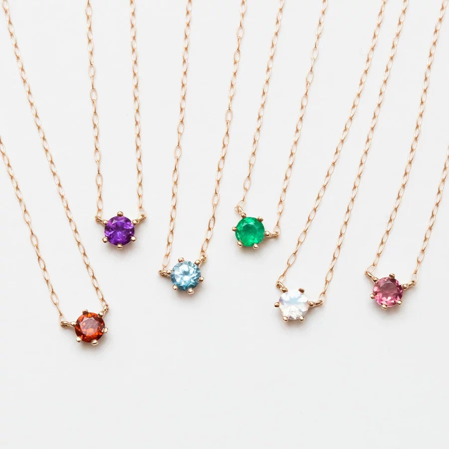 【WEB限定】2月誕生石 K18 ピンクゴールド アメジスト ネックレス