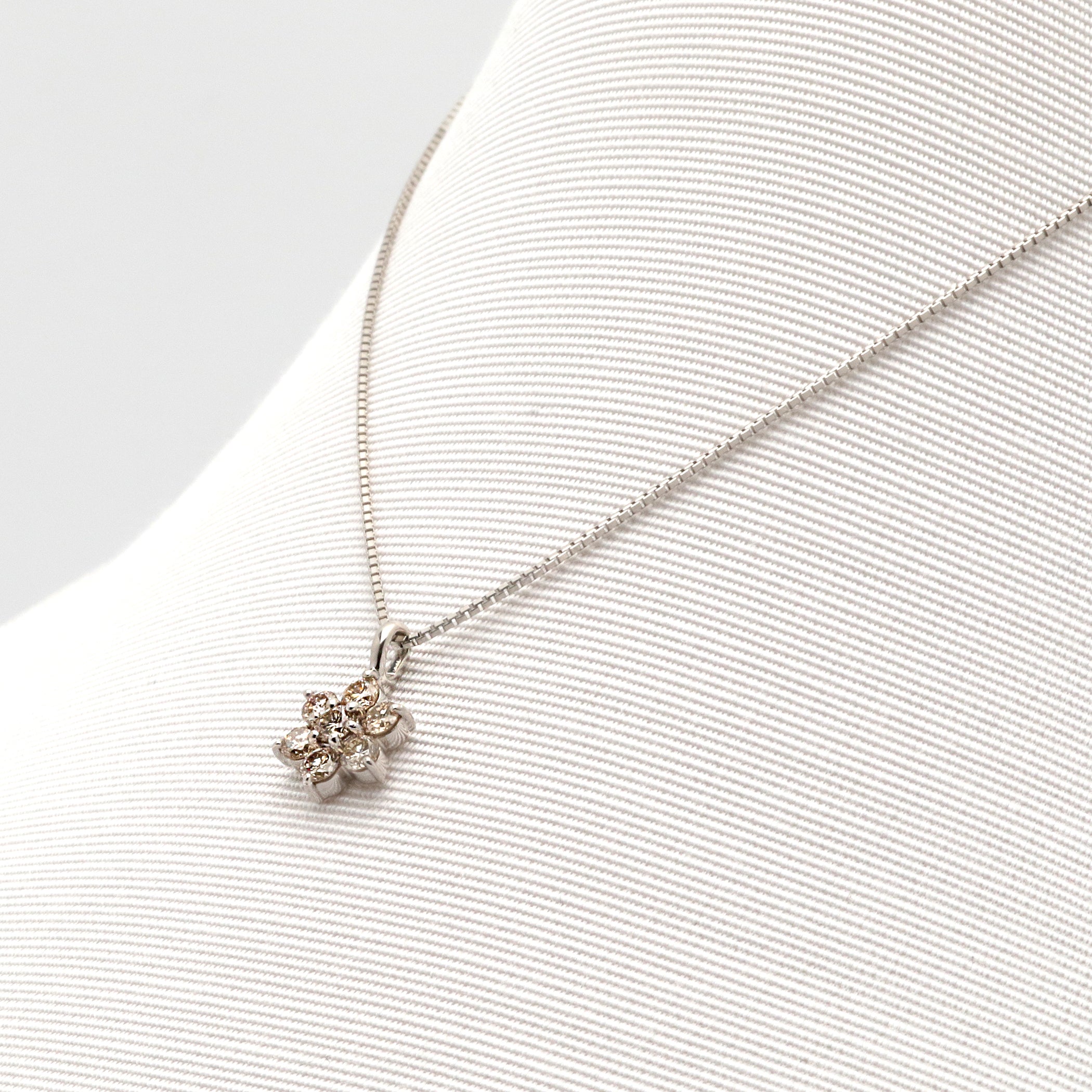 プラチナ ダイヤモンド ネックレス(0.36ct)