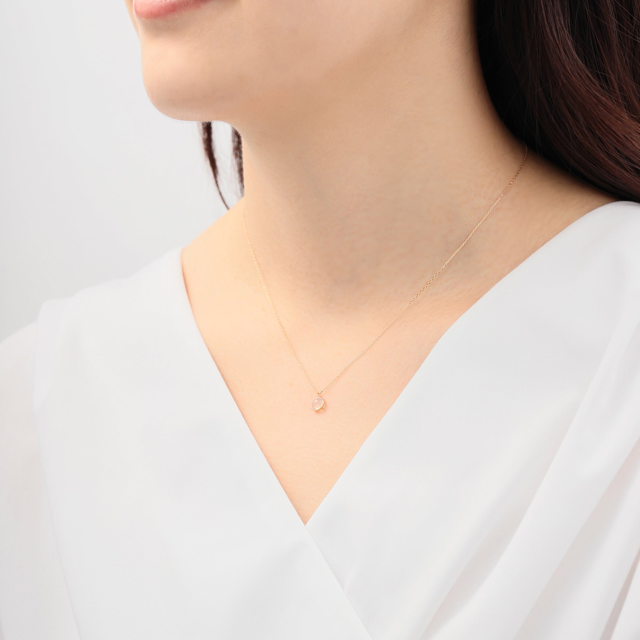 【WEB限定】10月誕生石 K10 イエローゴールド オパール ネックレス