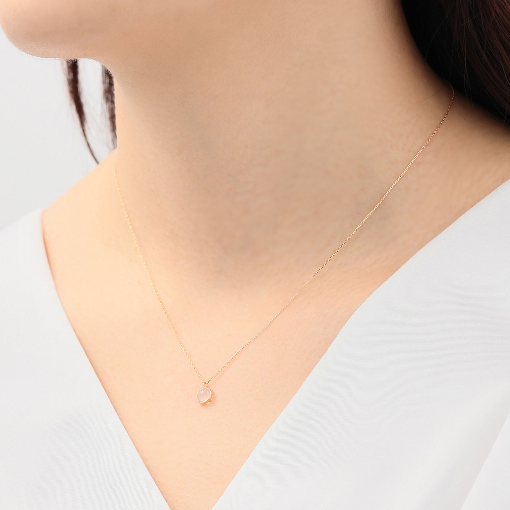 【WEB限定】10月誕生石 K10 イエローゴールド オパール ネックレス