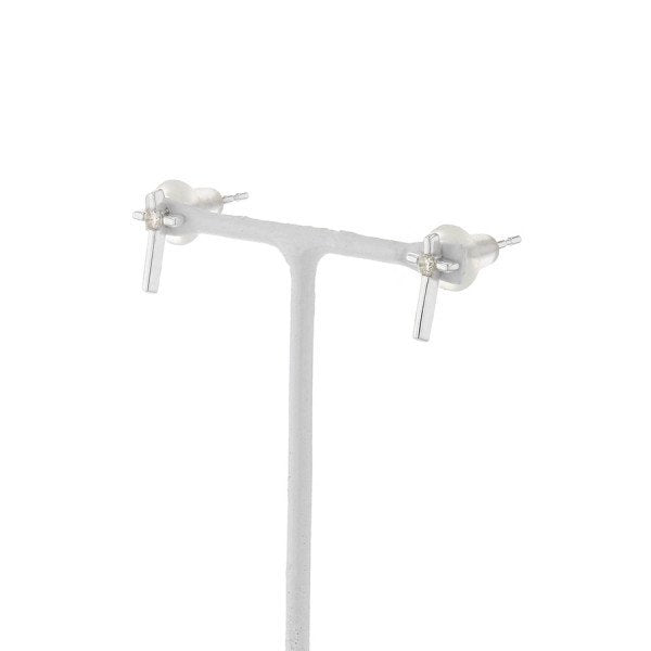 K18 ホワイトゴールド ダイヤモンド ピアス