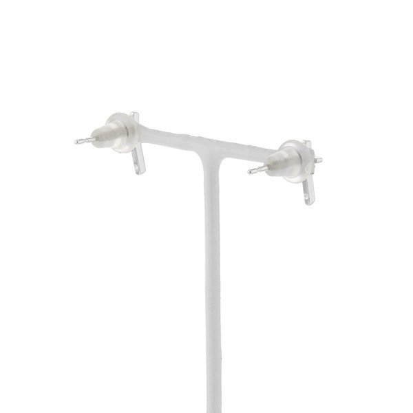 K18 ホワイトゴールド ダイヤモンド ピアス