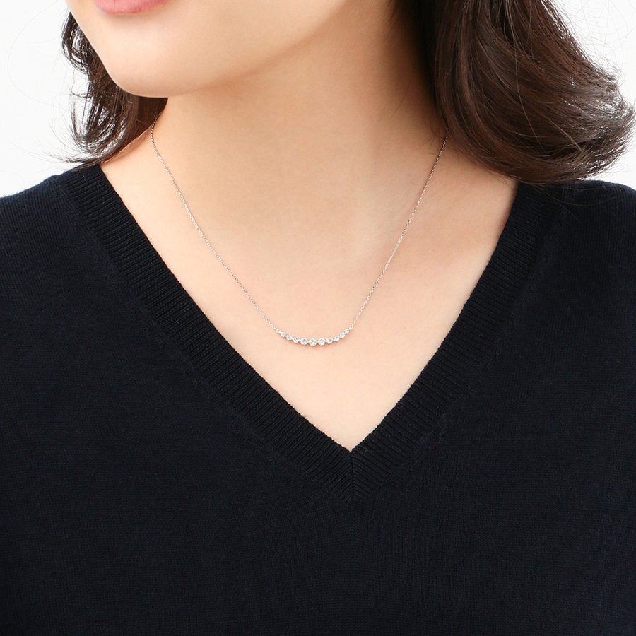 プラチナ ダイヤモンド ネックレス(0.50ct)