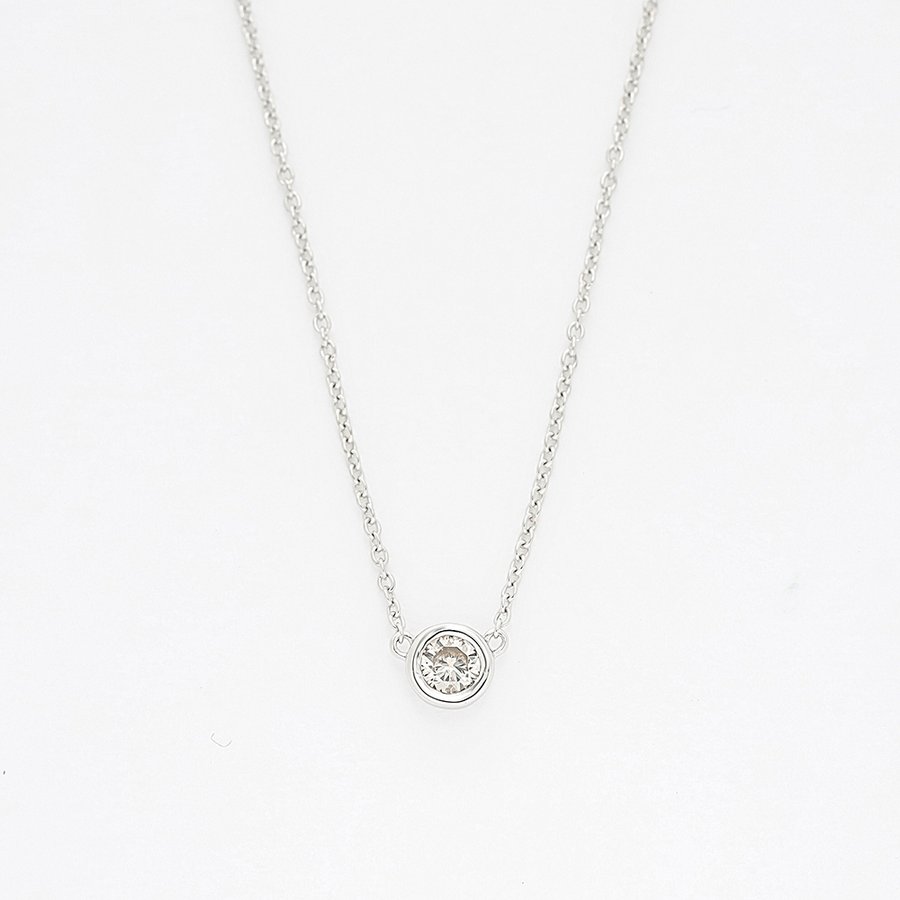 【WEB限定】K18 ホワイトゴールド ダイヤモンド ネックレス(0.12ct) ミルフローラ(Milluflora)公式通販サイト