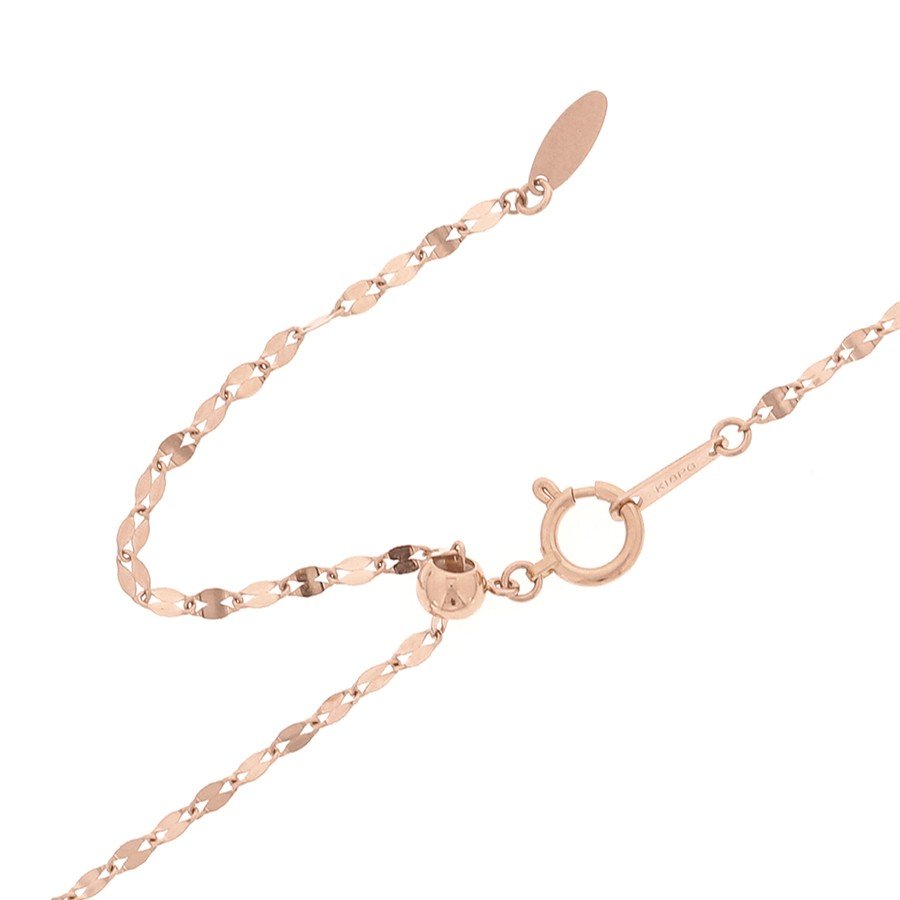 【asta Iris】K18 ピンクゴールド ダイヤモンド ロングネックレス