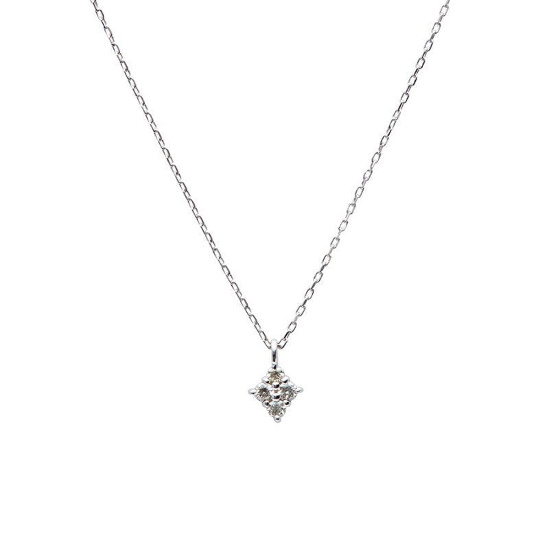 K10 ホワイトゴールド ダイヤモンド ネックレス – Milluflora | ミル ...