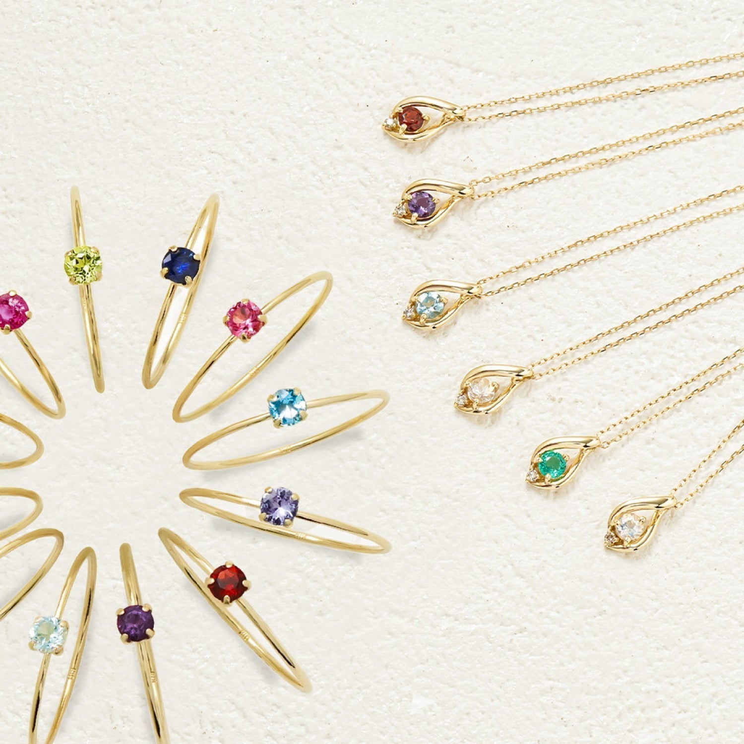 淡く優しい光で包み込む My Birth Jewelry