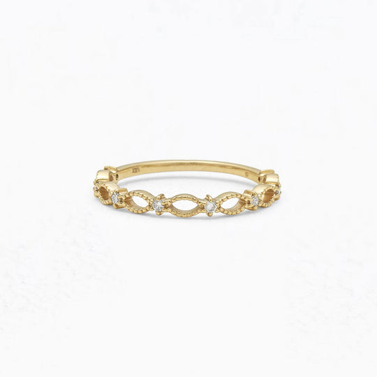 K10 イエローゴールド ダイヤモンド リング