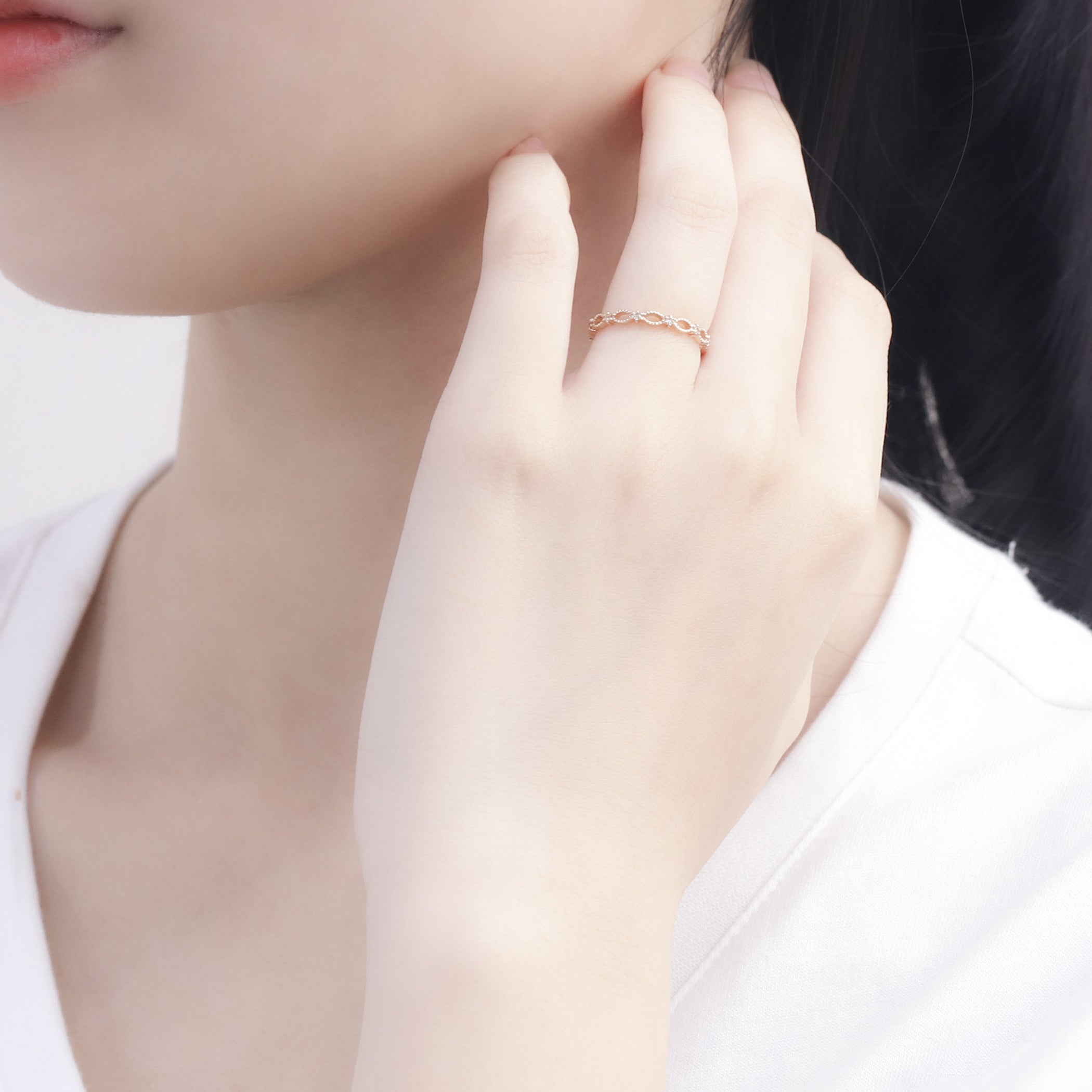 K10 イエローゴールド ダイヤモンド リング