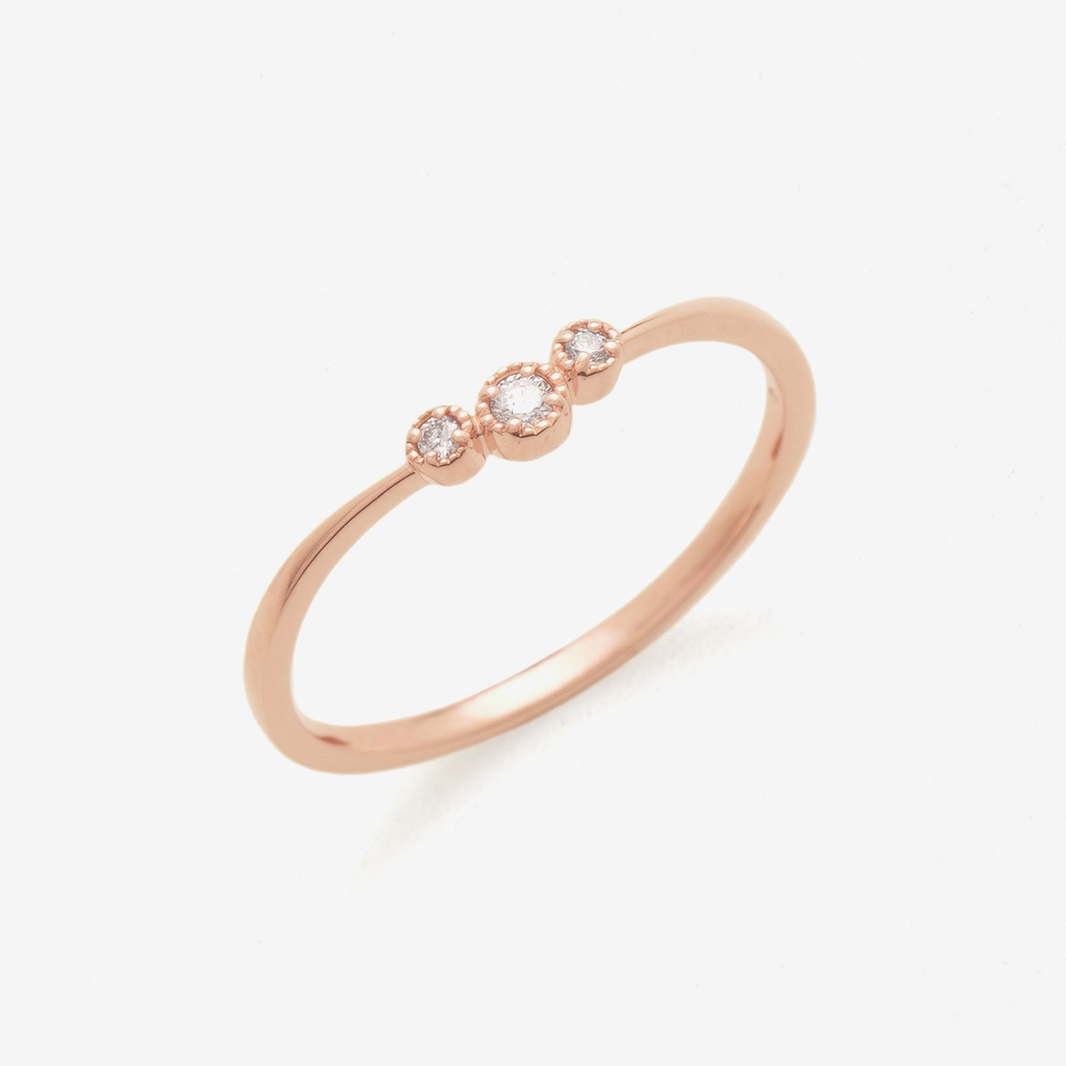 K10 ピンクゴールド ダイヤモンド リング – Milluflora | ミルフローラ