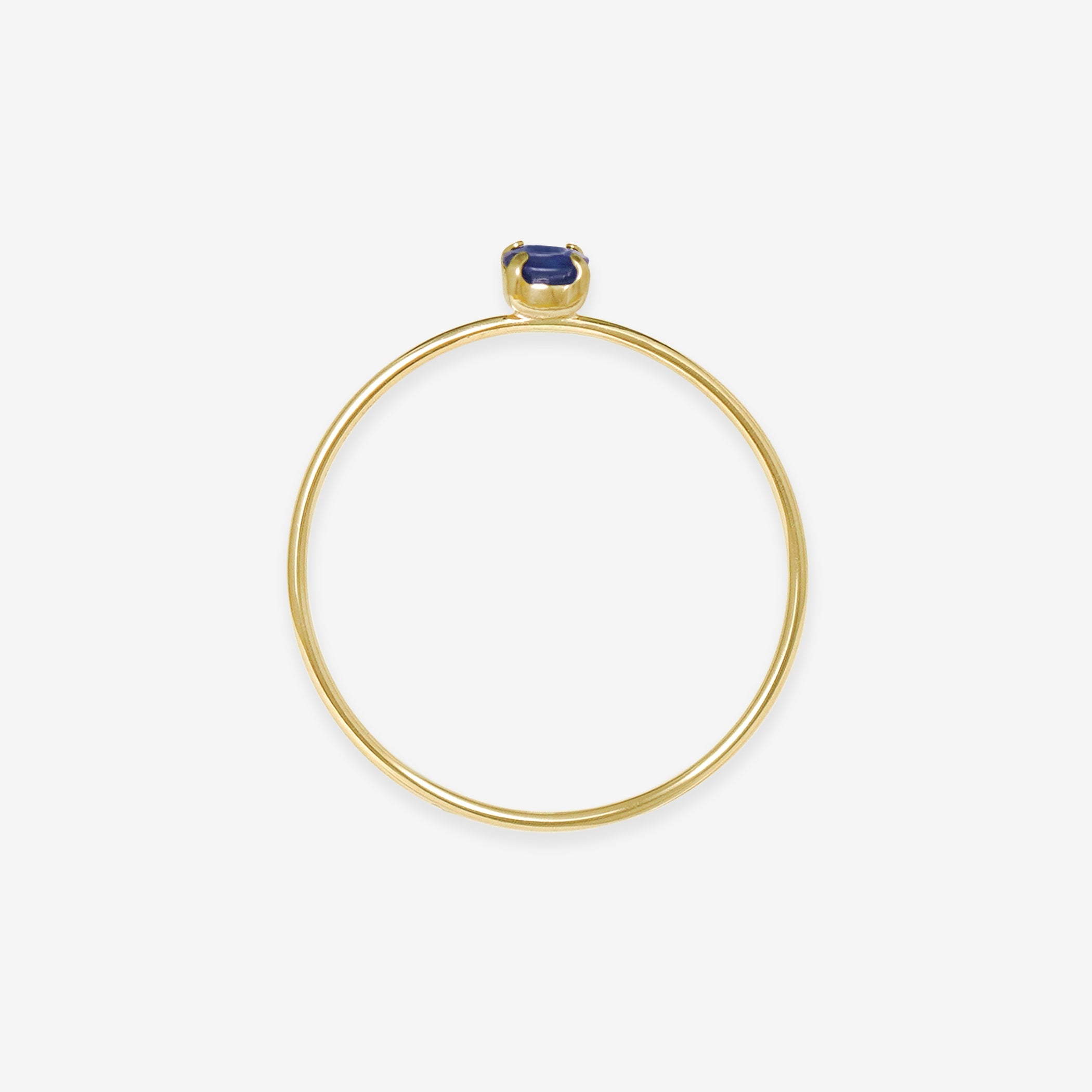 WEB限定】9月誕生石 K10 イエローゴールド サファイア リング