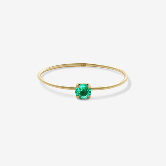 【WEB限定】5月誕生石 K10 イエローゴールド エメラルド リング