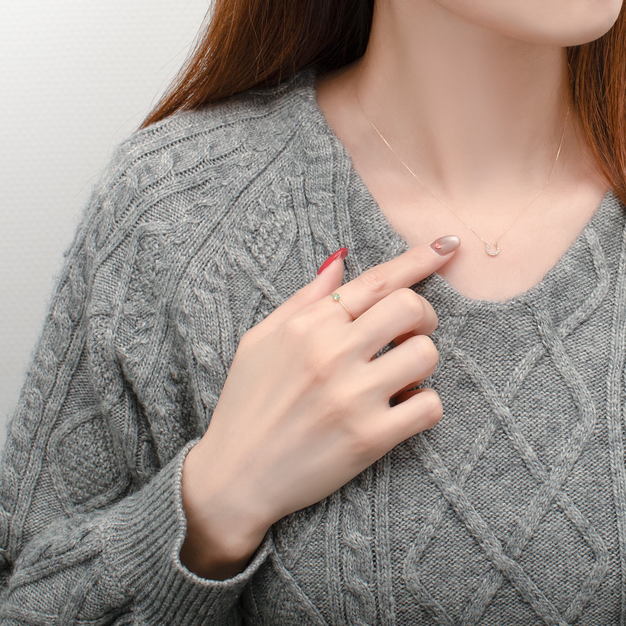 【WEB限定】5月誕生石 K10 イエローゴールド エメラルド リング