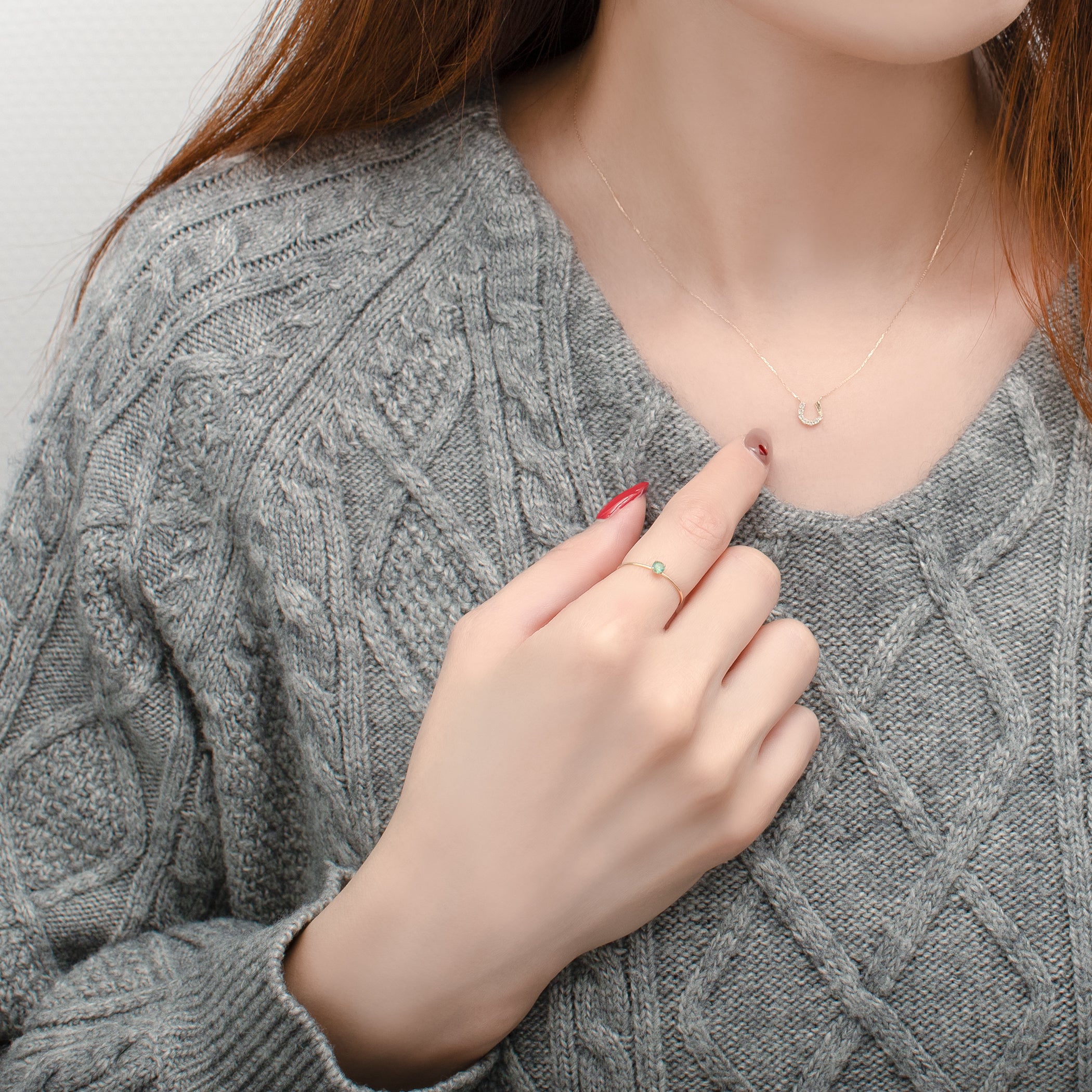 【WEB限定】5月誕生石 K10 イエローゴールド エメラルド リング