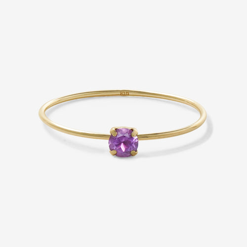 【WEB限定】2月誕生石 K10 イエローゴールド アメジスト リング