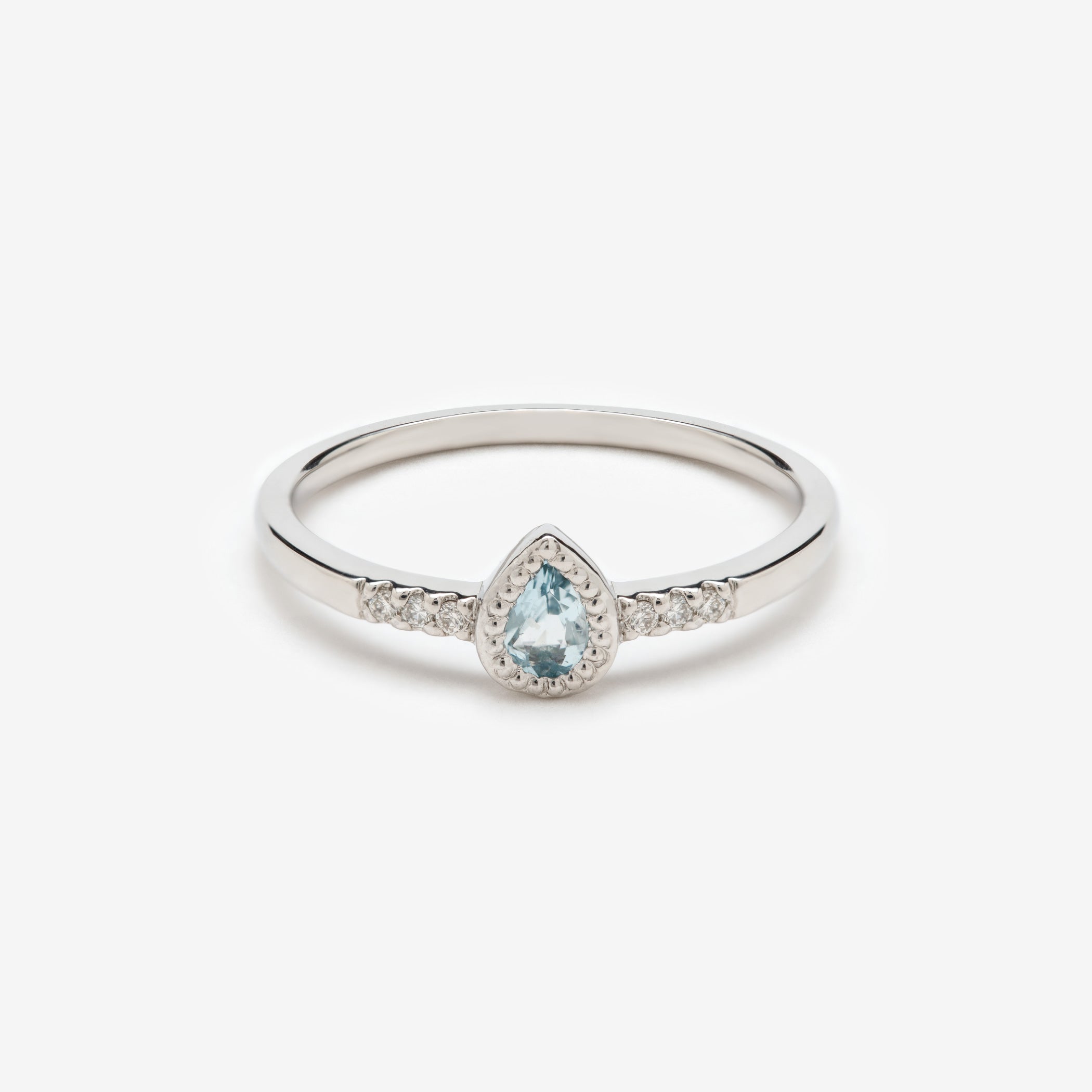 予約商品】3月誕生石 プラチナ アクアマリン リング – Milluflora