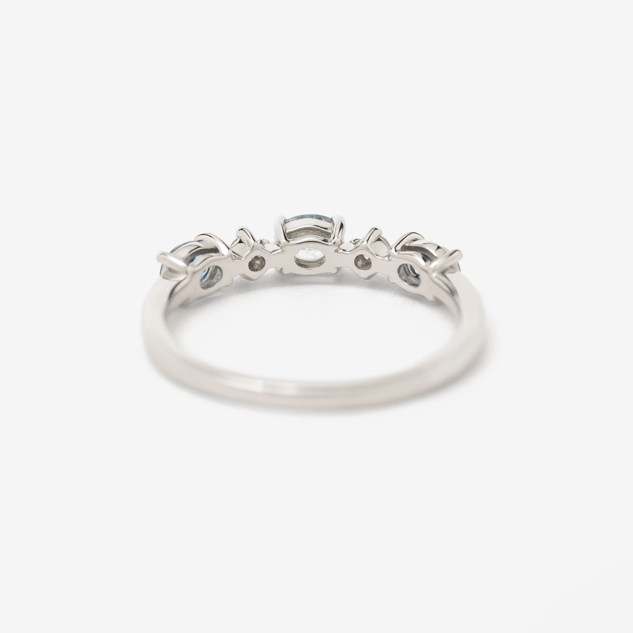 3月誕生石 プラチナ アクアマリン リング