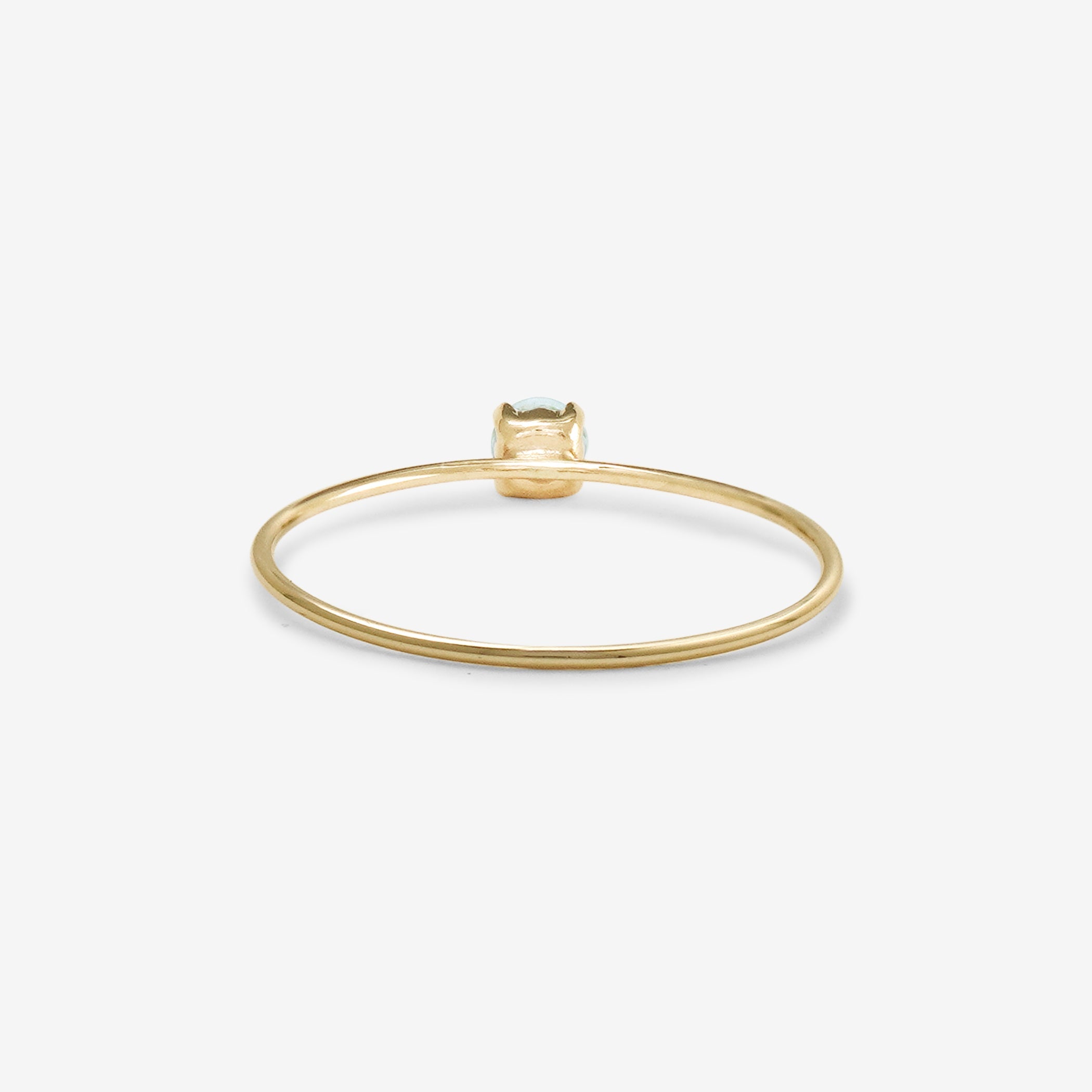 WEB限定】3月誕生石 K10 イエローゴールド アクアマリン リング
