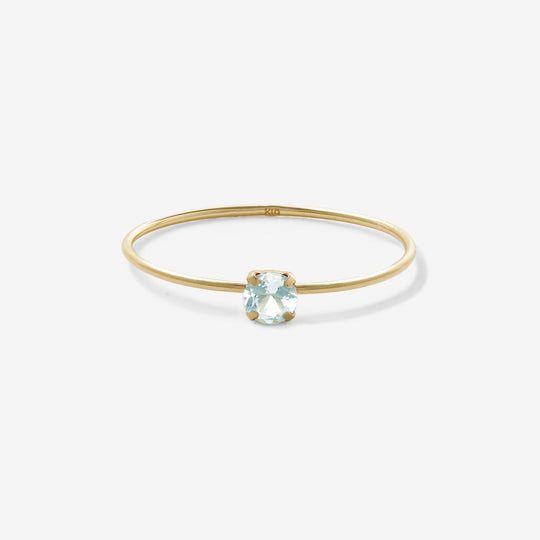 【WEB限定】3月誕生石 K10 イエローゴールド アクアマリン リング