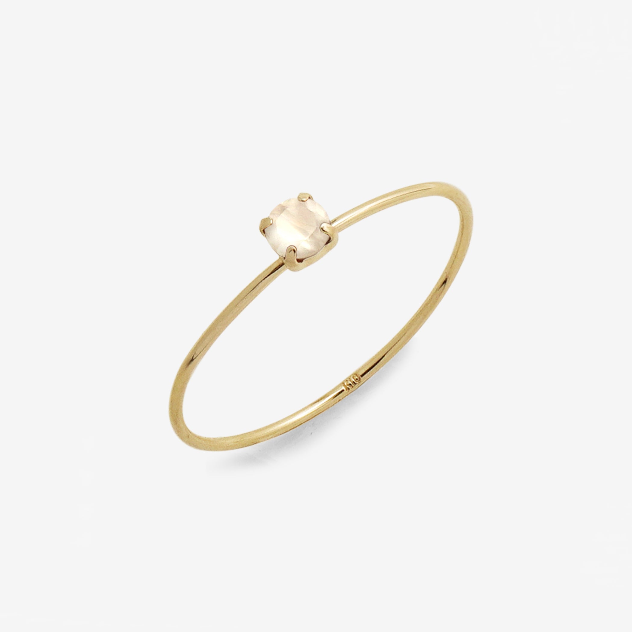 WEB限定】6月誕生石 K10 イエローゴールド ムーンストーン リング