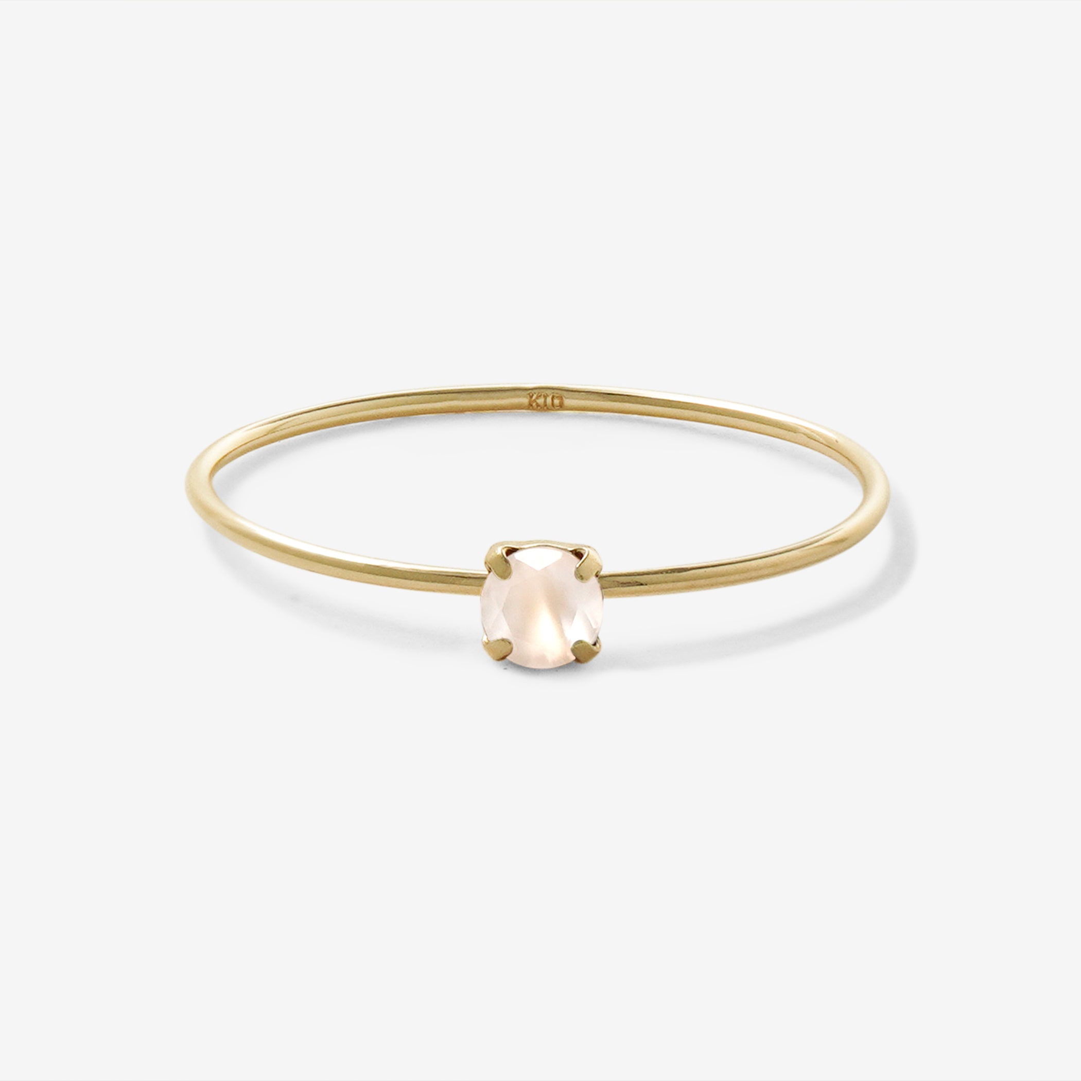 WEB限定】6月誕生石 K10 イエローゴールド ムーンストーン リング