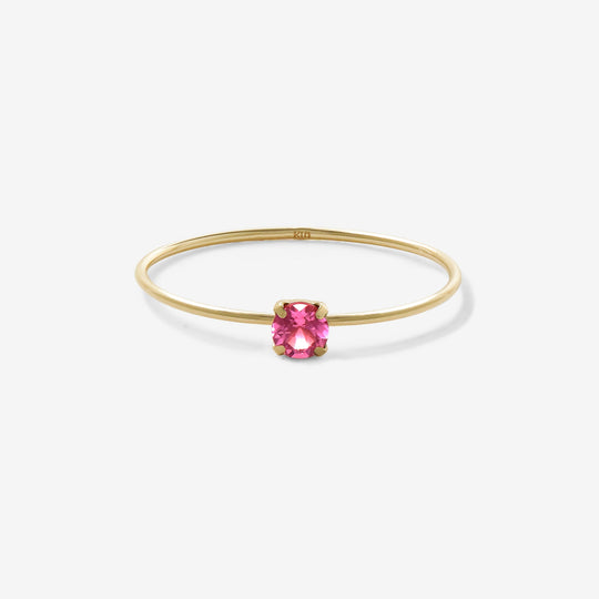 【WEB限定】10月誕生石 K10 イエローゴールド ピンクトルマリン リング