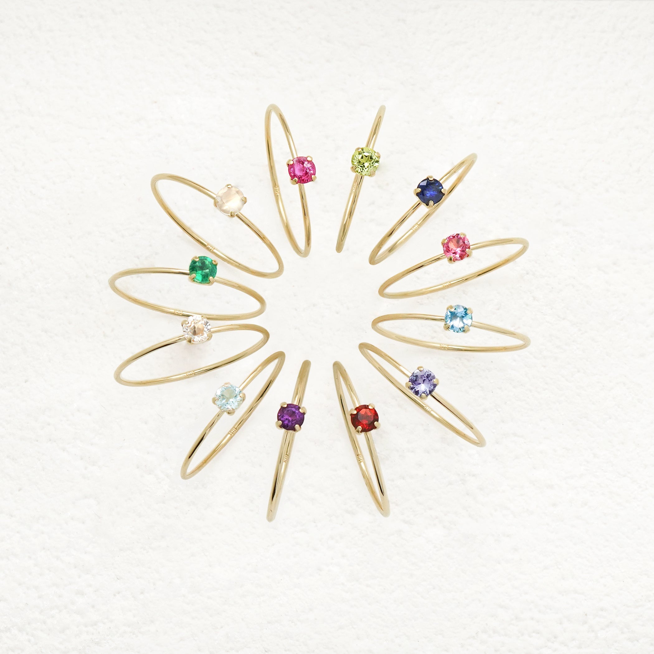 WEB限定】12月誕生石 K10 イエローゴールド タンザナイト リング