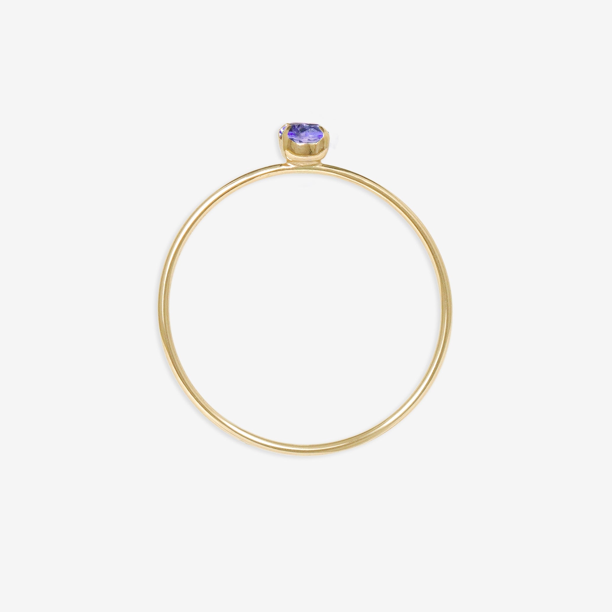 WEB限定】12月誕生石 K10 イエローゴールド タンザナイト リング