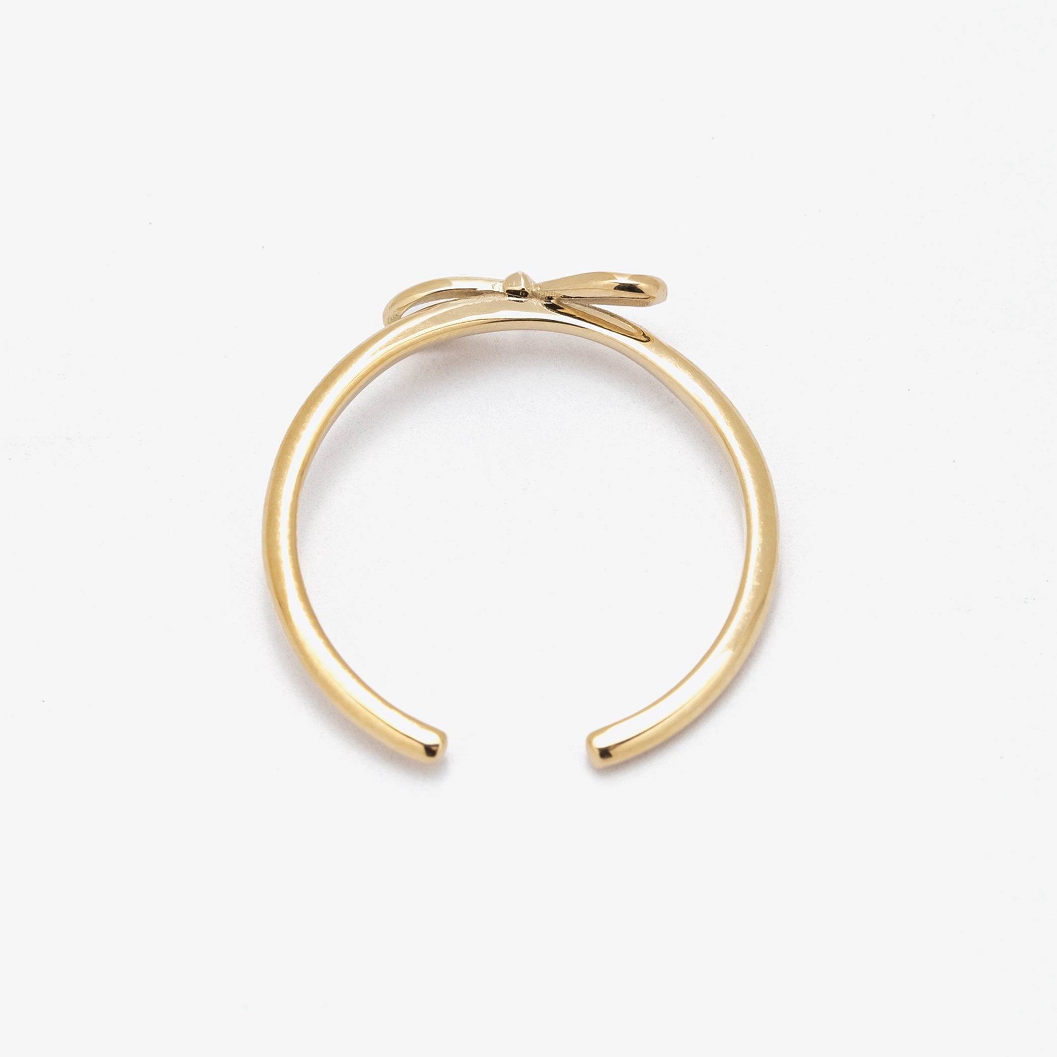 K10 イエローゴールド リボン リング