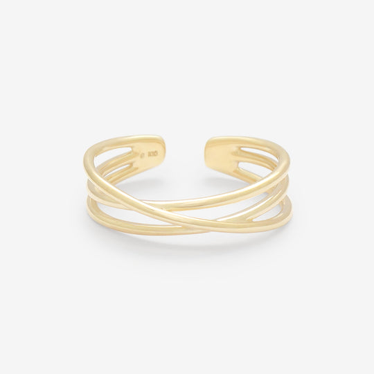 K10 イエローゴールド リングカフ