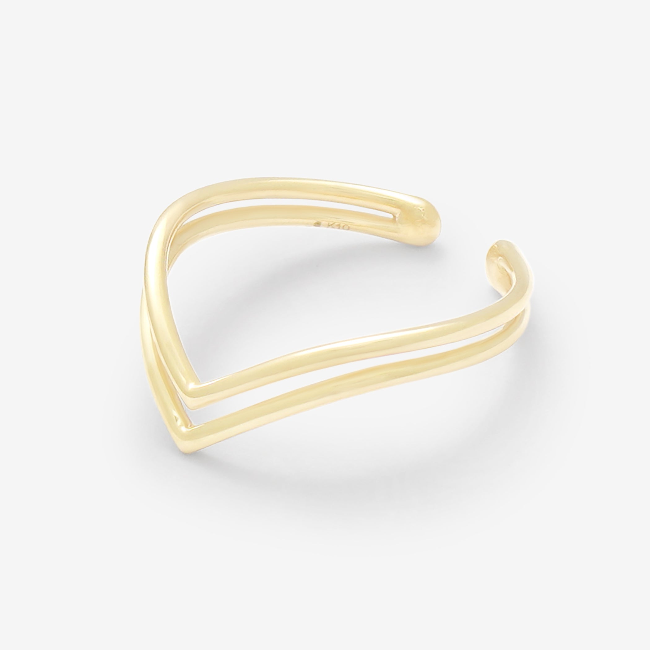 K10 イエローゴールド リングカフ – Milluflora | ミルフローラ