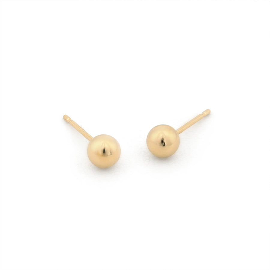 K18 イエローゴールド 丸玉 ピアス（4mm） – Milluflora | ミル