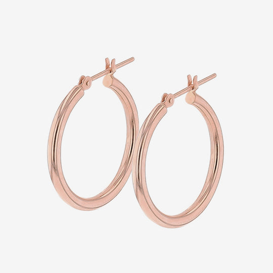 K18 ピンクゴールド フープ ピアス（20mm）