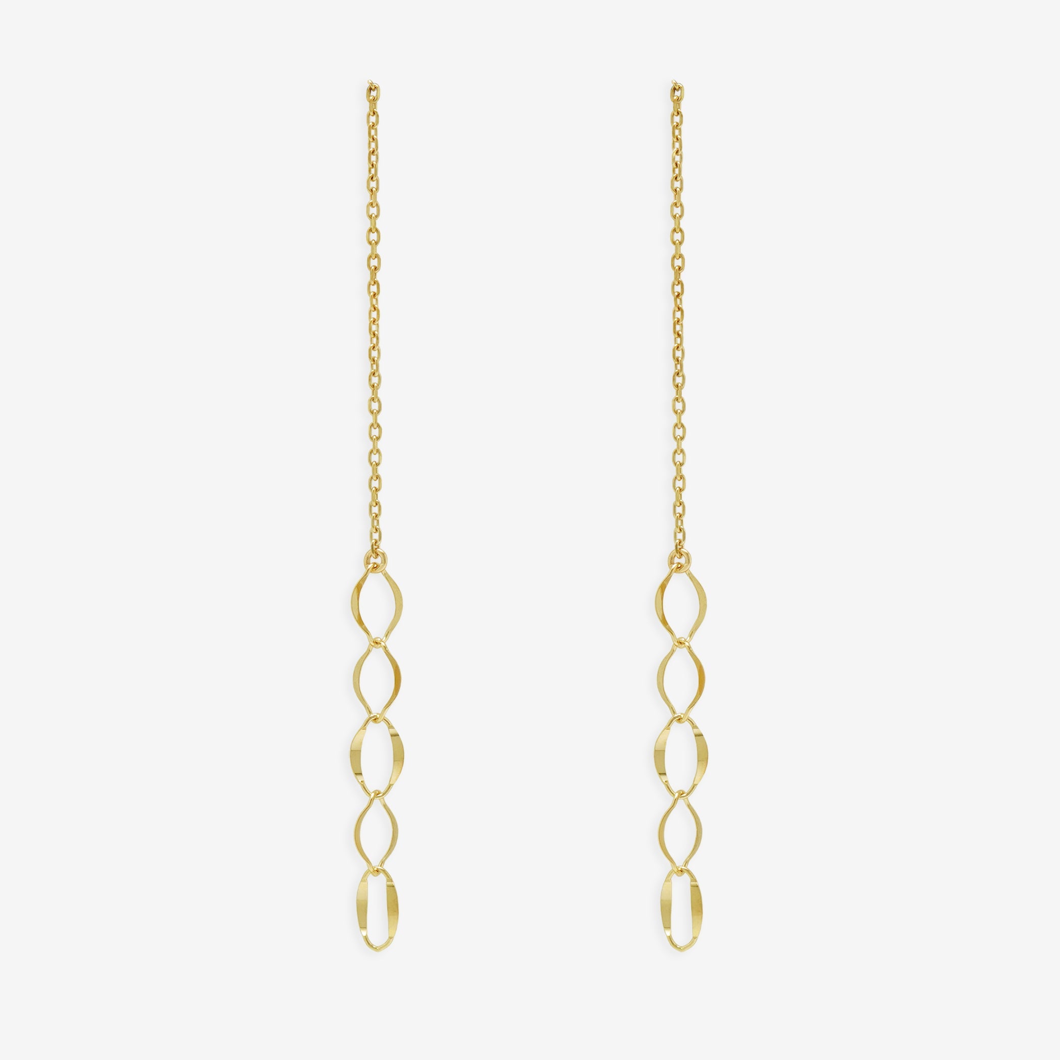 K10 イエローゴールド アメリカン ピアス