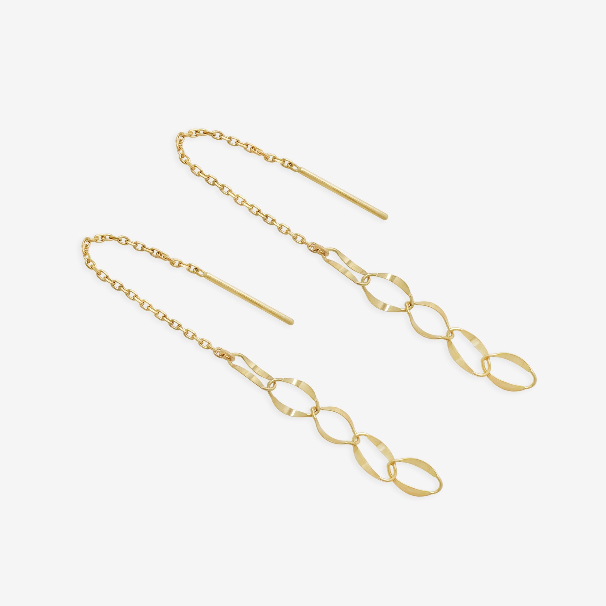 K10 イエローゴールド アメリカン ピアス