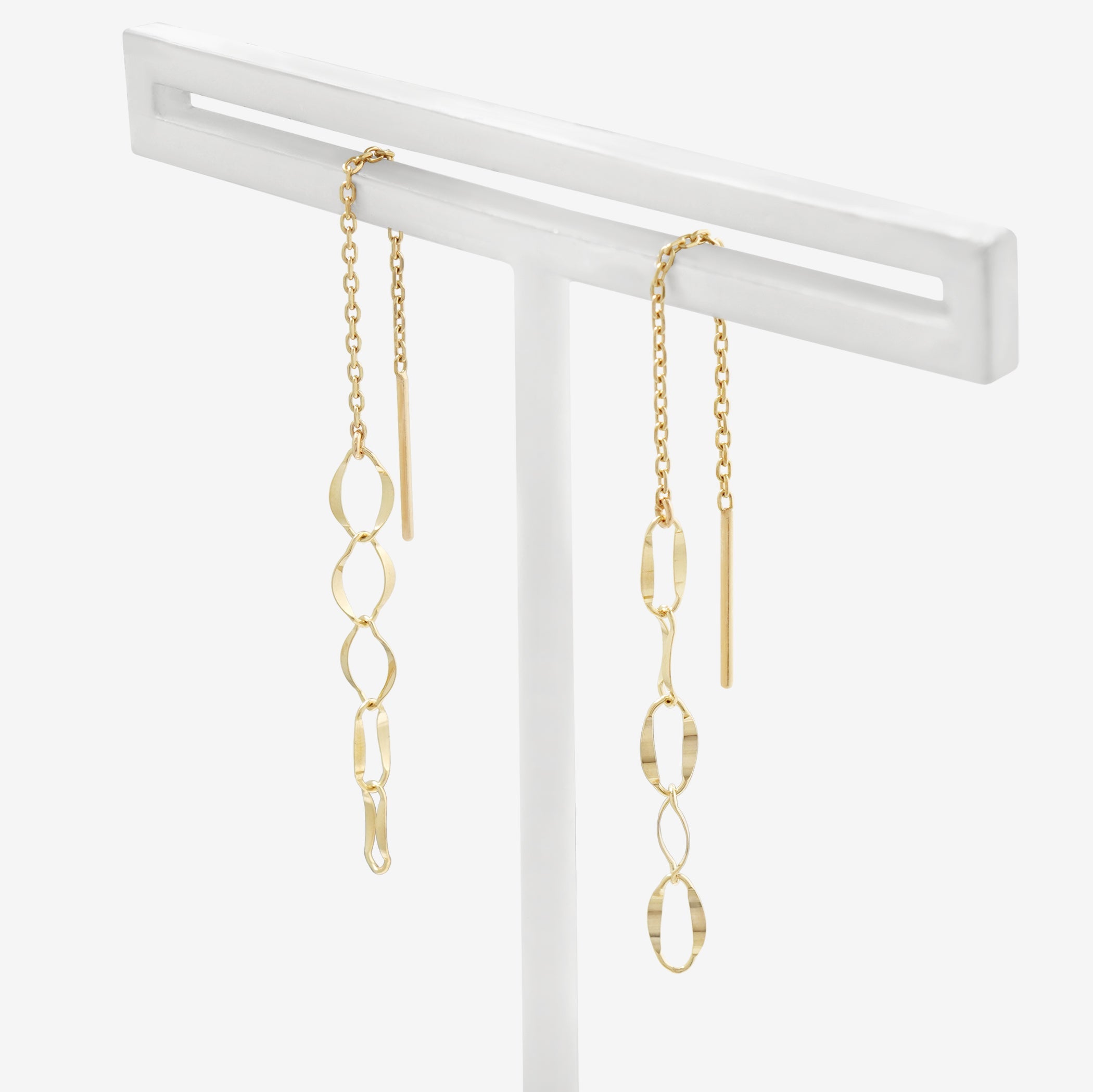 K10 イエローゴールド アメリカン ピアス