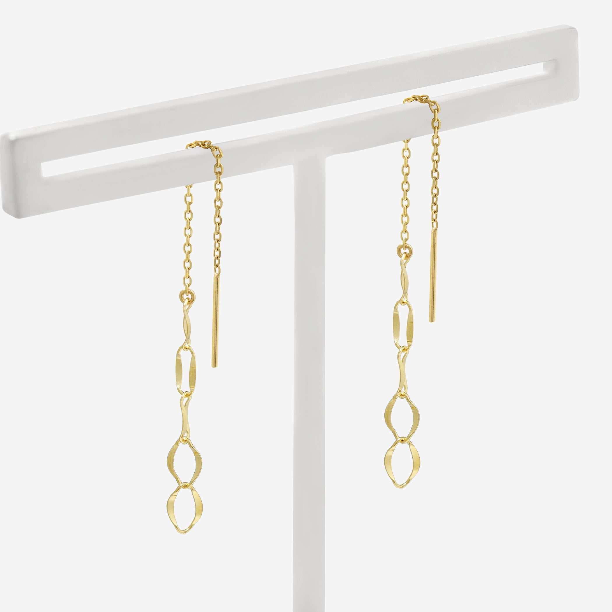 K10 イエローゴールド アメリカン ピアス