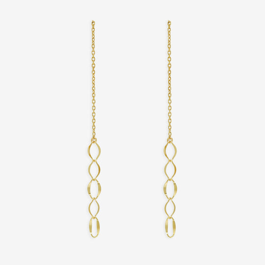 K10 イエローゴールド アメリカン ピアス