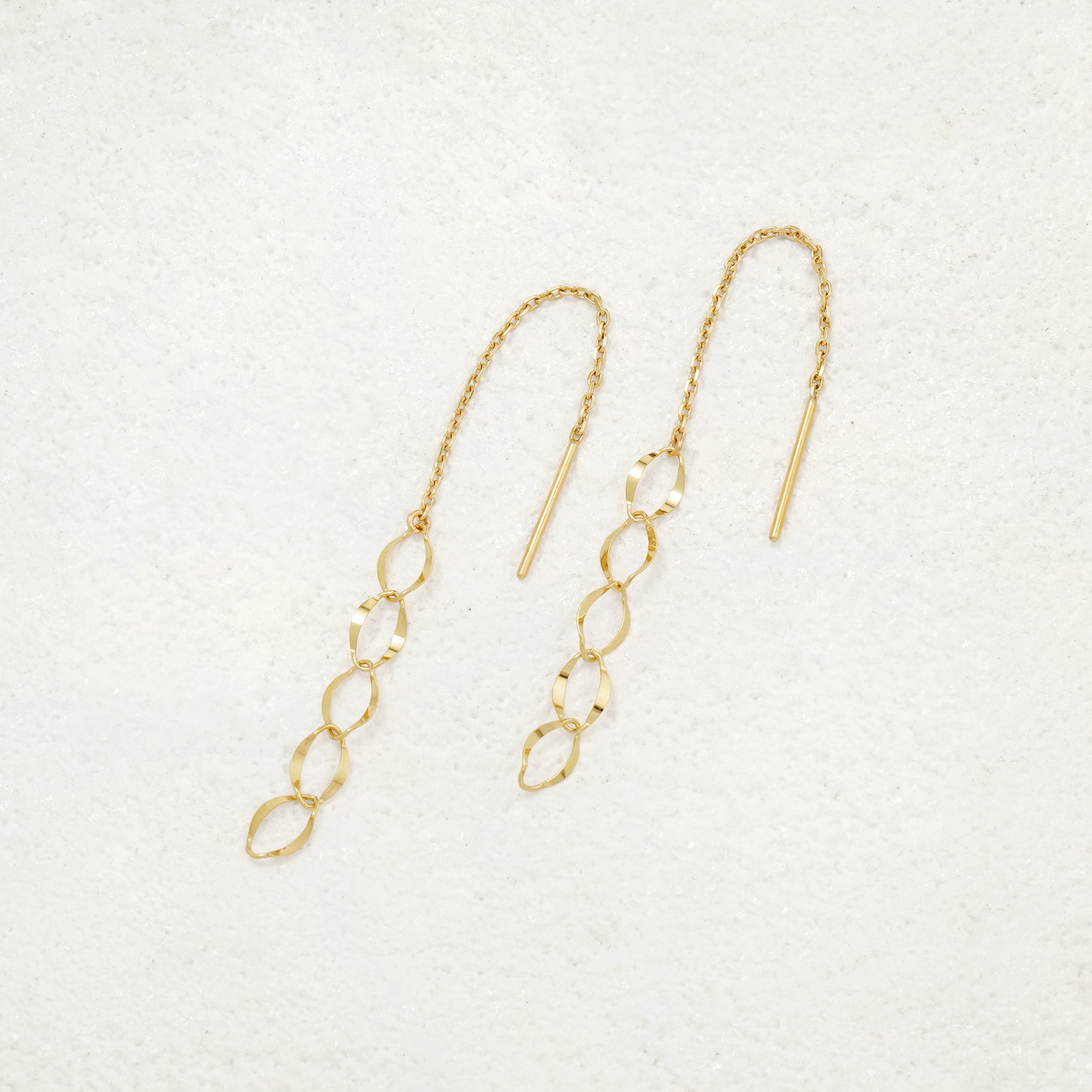 K10 イエローゴールド アメリカン ピアス