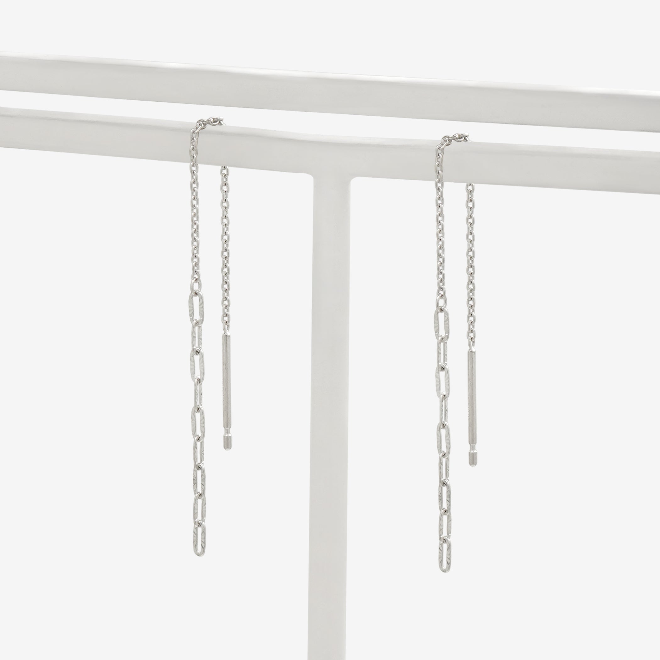 K10 ホワイトゴールド アメリカン ピアス