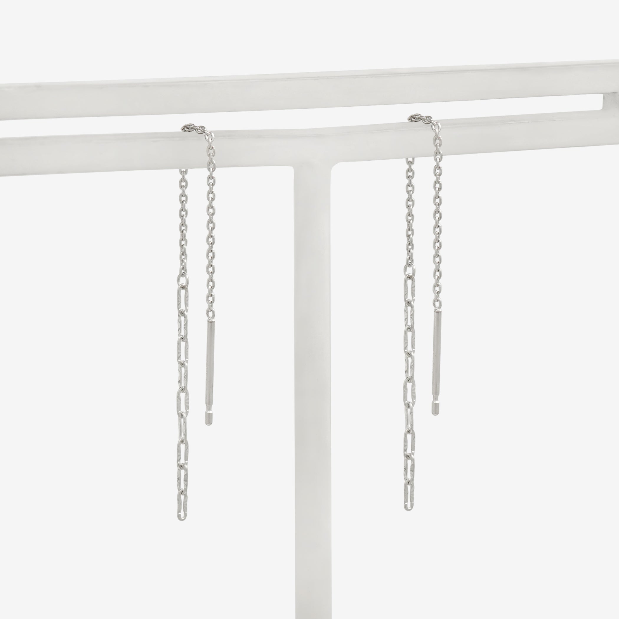 K10 ホワイトゴールド アメリカン ピアス