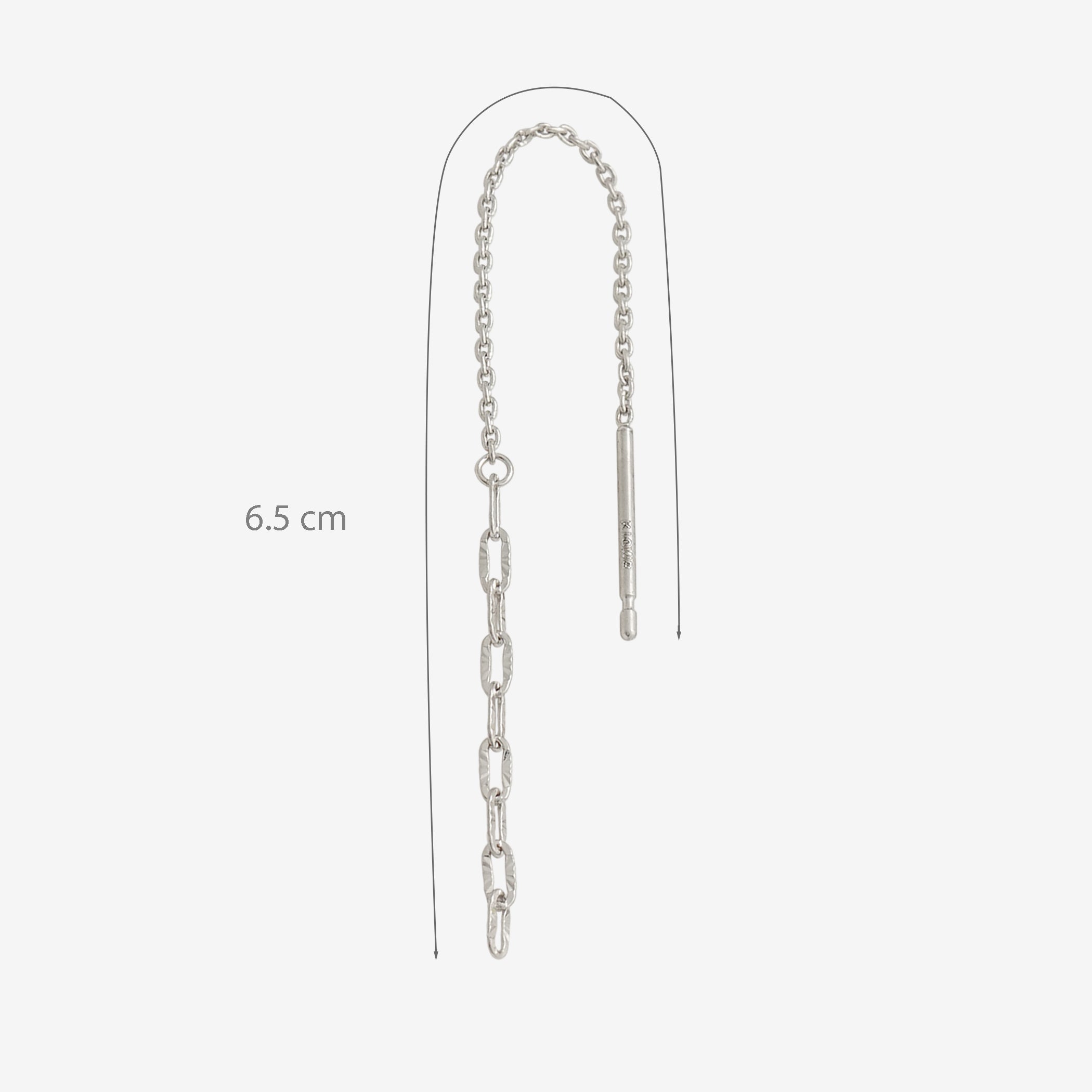 K10 ホワイトゴールド アメリカン ピアス