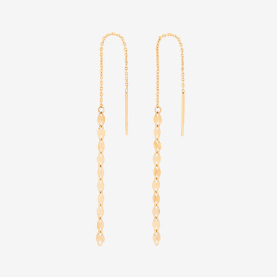 K10 イエローゴールド アメリカン ピアス