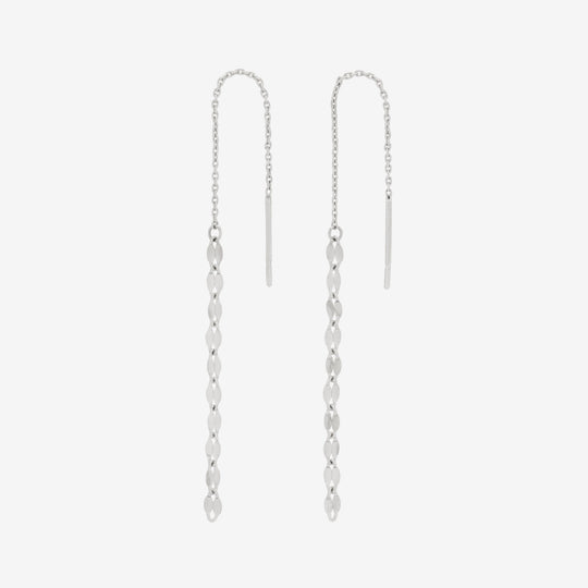 K10 ホワイトゴールド アメリカン ピアス