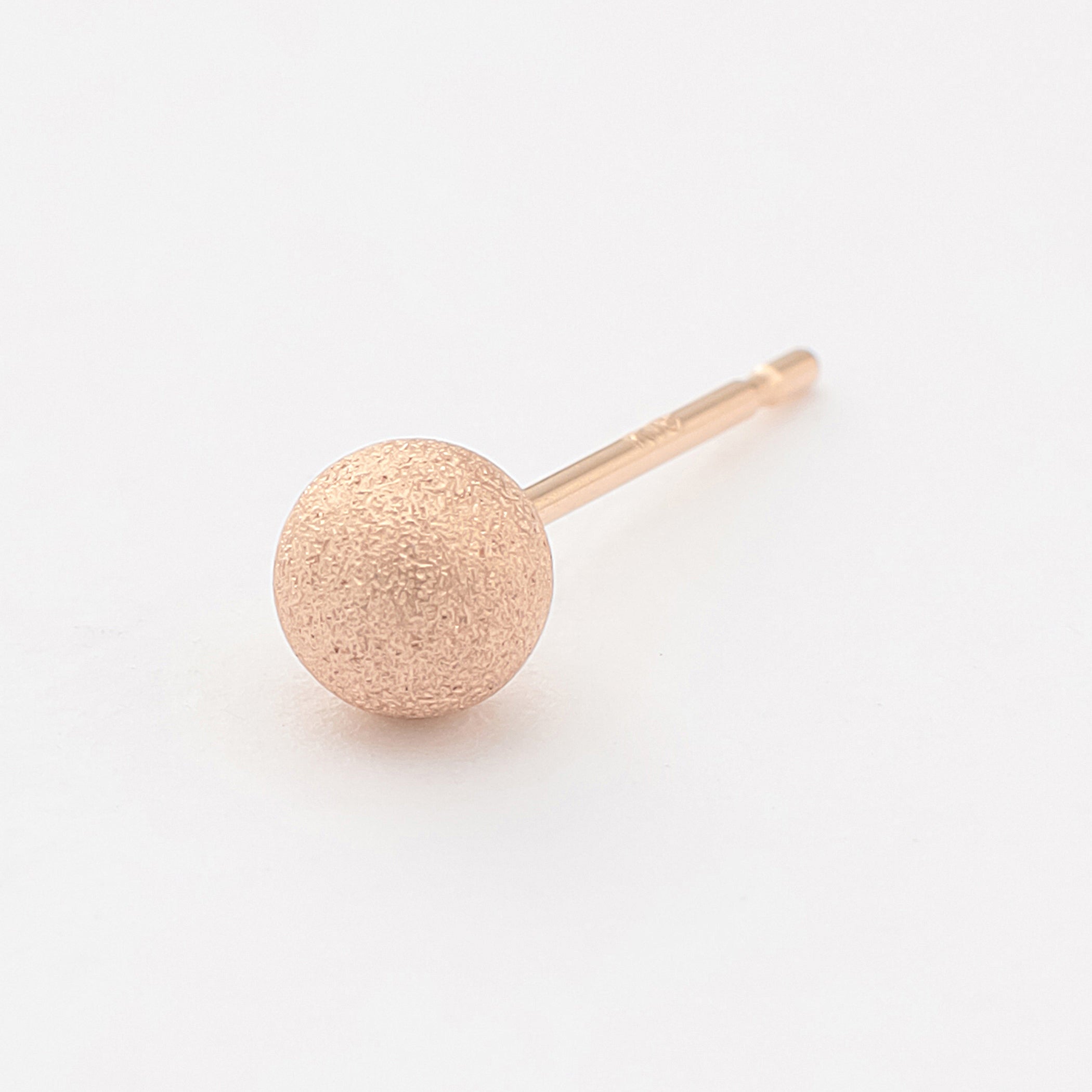 K18 ピンクゴールド 丸玉 ピアス（4mm） – Milluflora | ミルフローラ