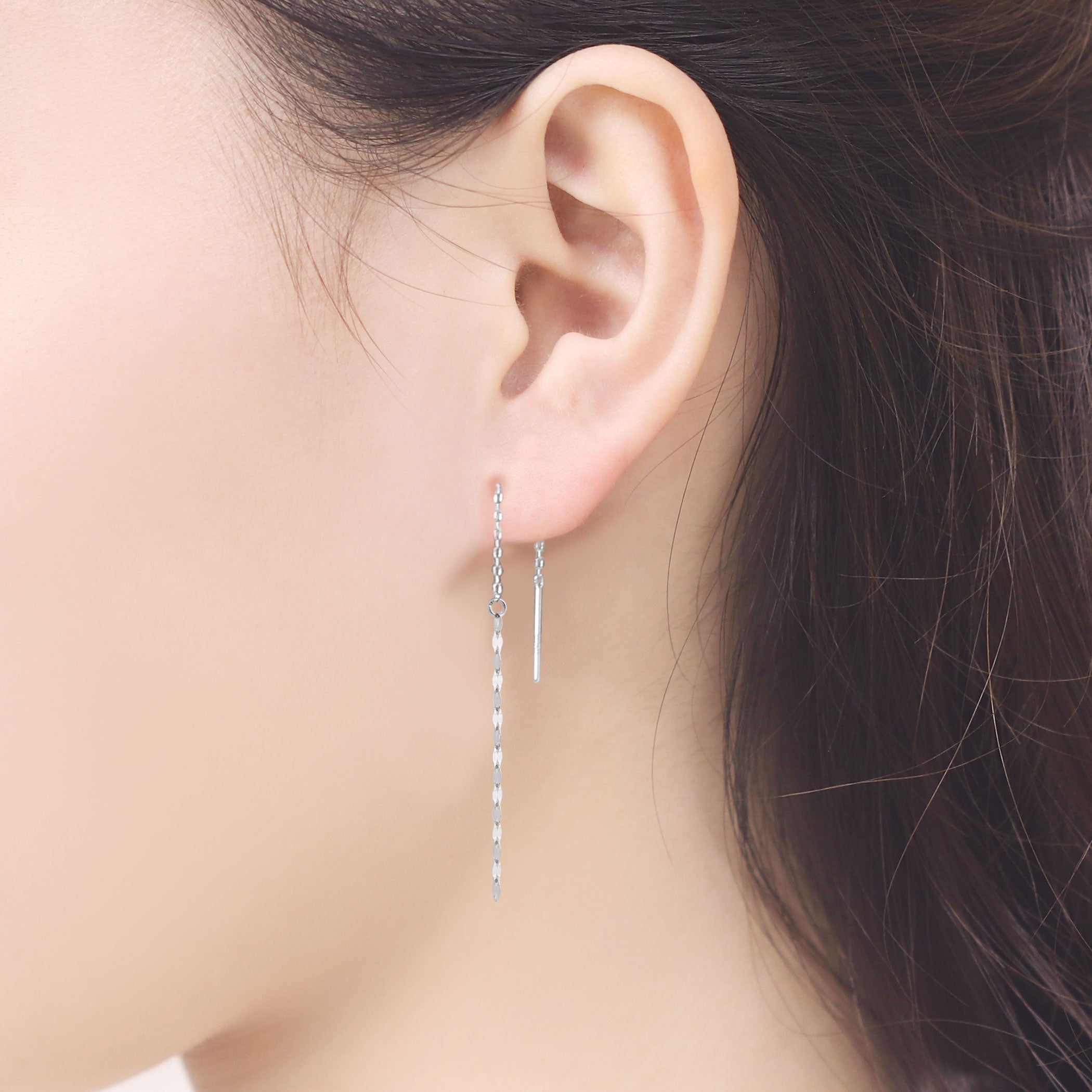 K10 ホワイトゴールド アメリカン ピアス – Milluflora | ミルフローラ