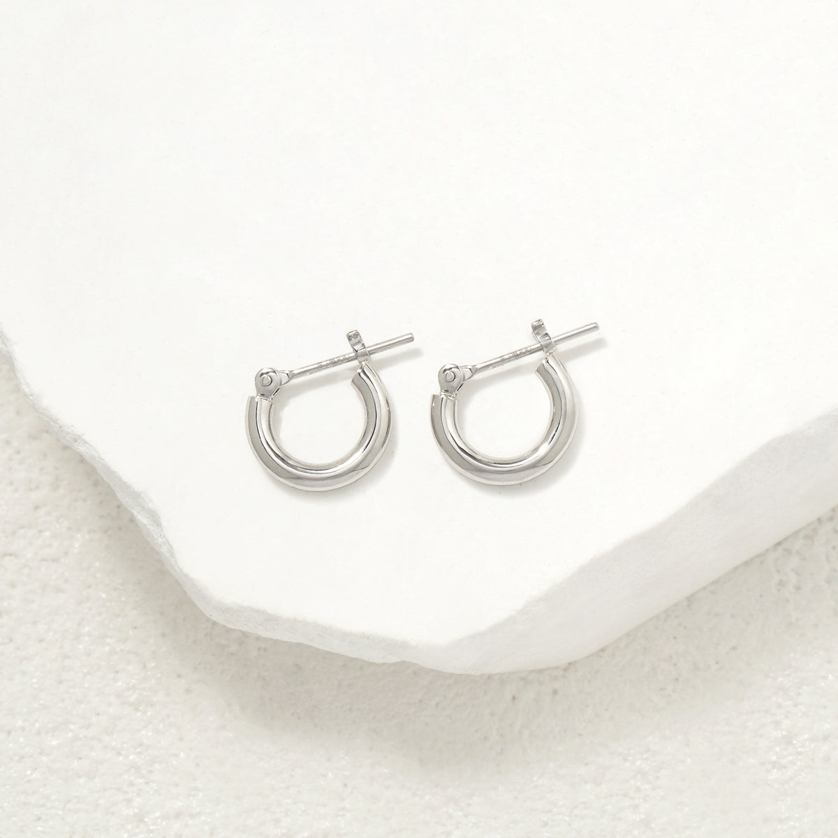プラチナ フープ ピアス（10mm）