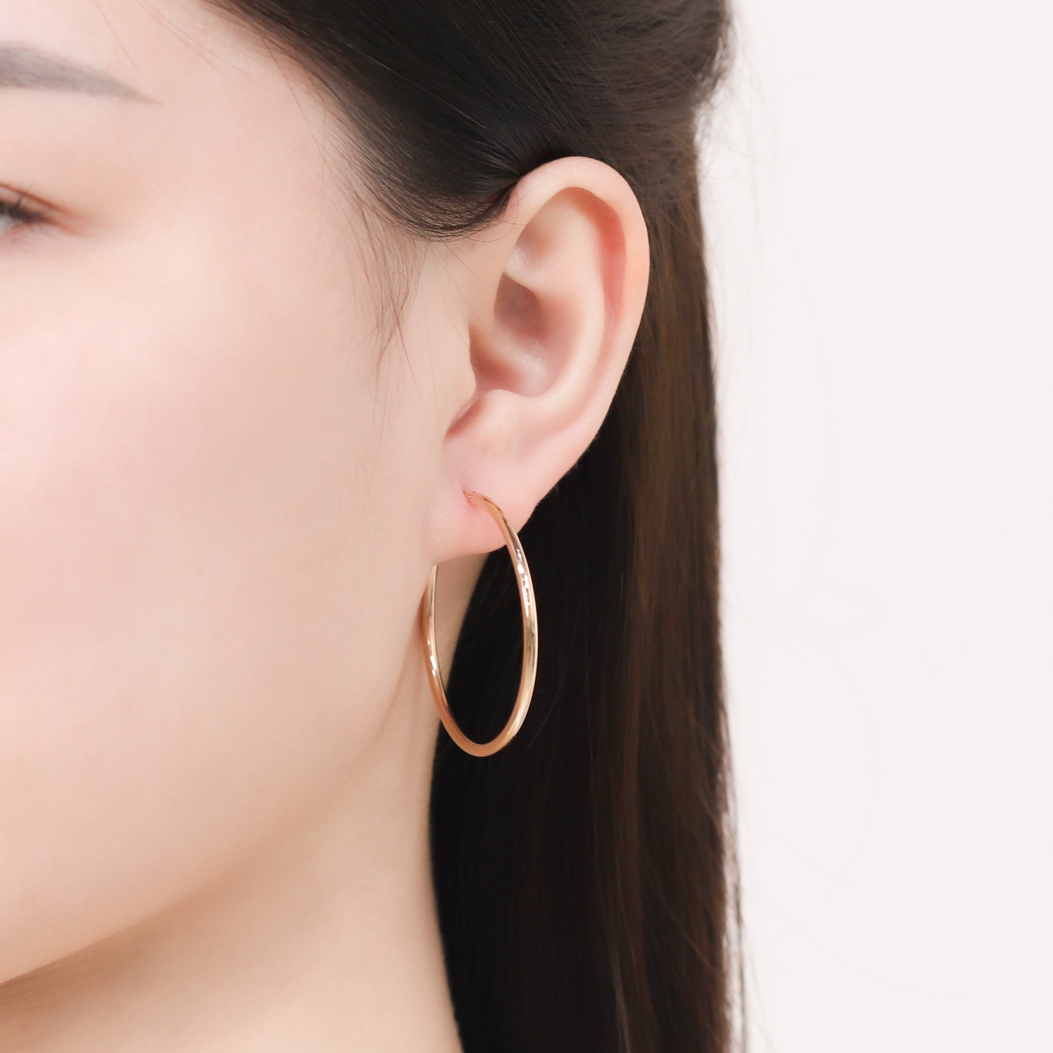 K10 イエローゴールド フープ ピアス（40mm） – Milluflora