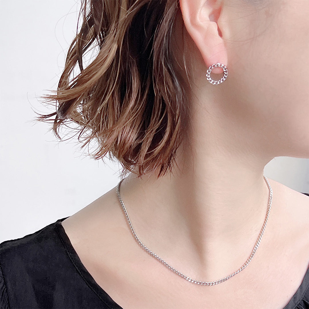 【WEB限定】シルバー ロジウムメッキ ピアス