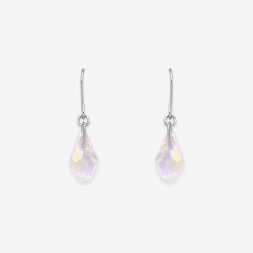 【WEB限定】K10 ホワイトゴールド クリスタル フック ピアス